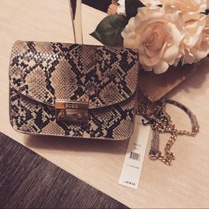 BCBG Paris (Natural Snake) Shoulder Bag